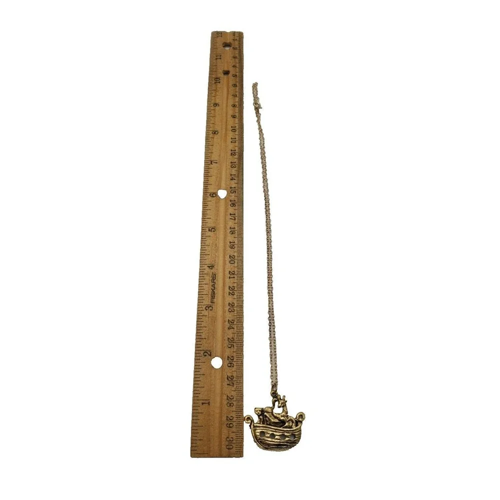 Noahs Ark Gold Religious Necklace (Z-1)
